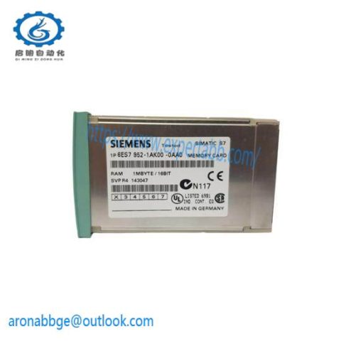 Siemens 6ES7952-1AK00-0AA0 RAM Memory Card for S7-400, Long Version, 8 MB
