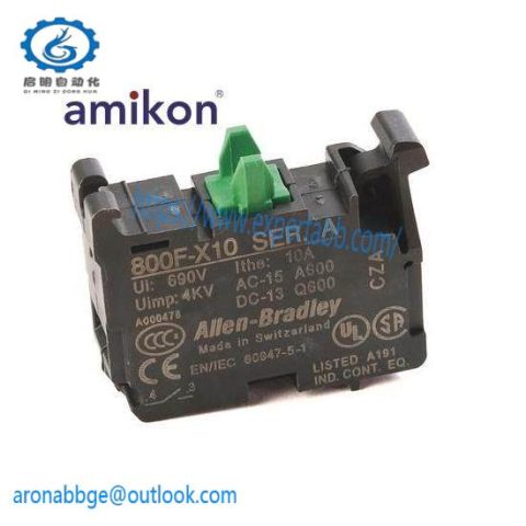 Rockwell Automation 800F-X10 Contact Block, Control Systems, Safety Modules