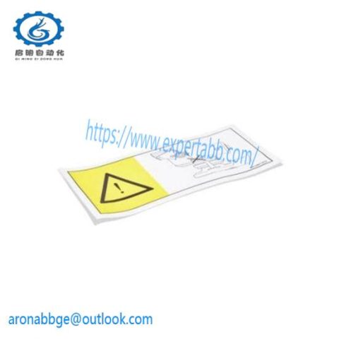 ABB 3HAC020611-001: Robotic Parts Warning Label, Precision Manufacturing, Safety Solutions