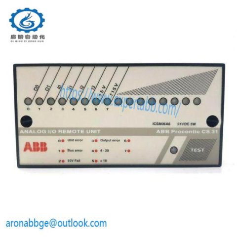 ABB ICSM06A6 Analog I/O Remote Unit - Advanced Control & Monitoring Solution