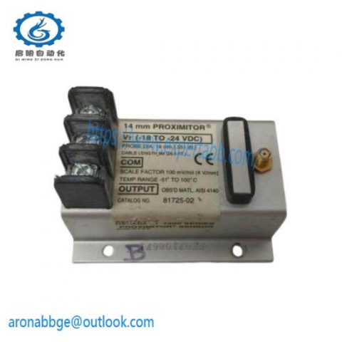Bently Nevada 81725-02 Proximity Transducer - Precision Monitoring for Industrial Automation