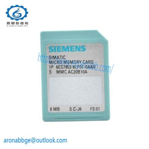 Siemens Memory Card for S7, 6ES7 953-8LP31-0AA0, Industrial Control Solutions