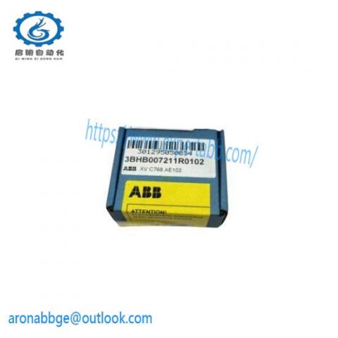 ABB 3BHB007211R0101; XVC768AE101 Control Board; Producer: ABB