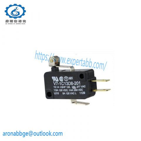 Honeywell V7-1C13D8-201 SPDT Roller Lever Microswitch, 15 A, V7 Series