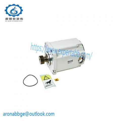 ABB 3HAC037163-003 Industrial Motor with Pinion, White RAL 9003