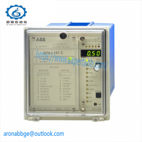 ABB SPAJ 141C RS611007-AA Earth Fault Relay - Advanced Protection Solution for Industrial Applications